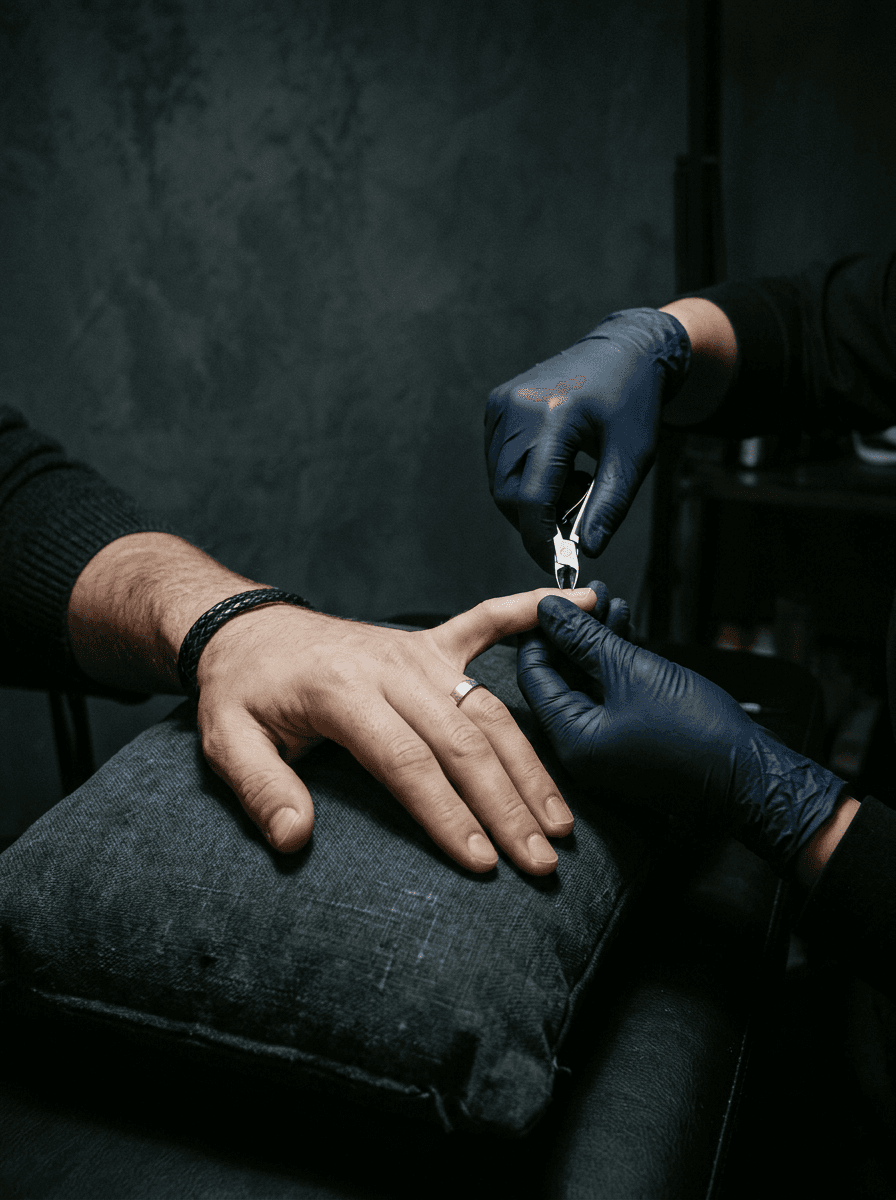 Classic men's manicure