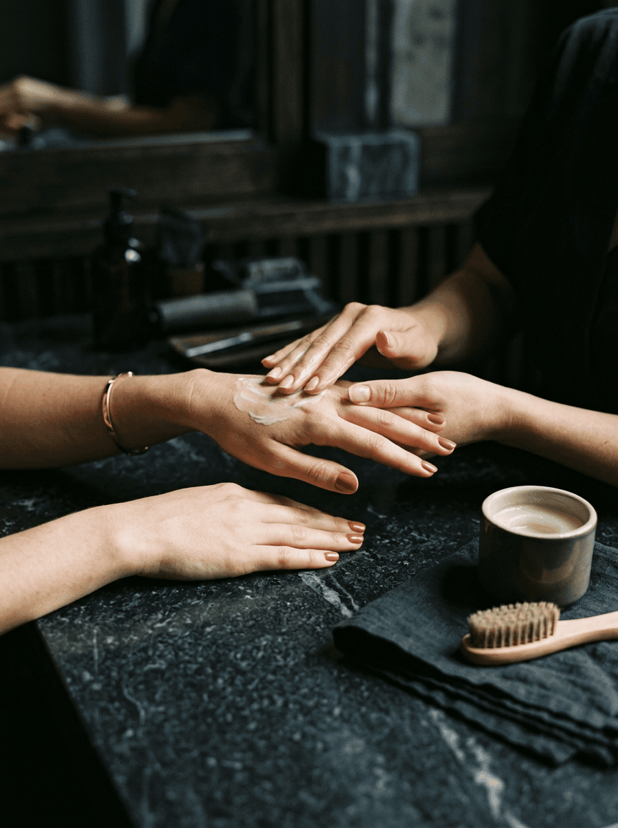 Hidratare și masaj mâini