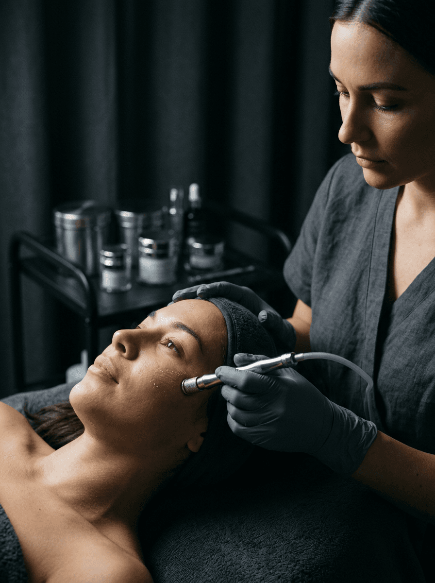 Tratament microdermabraziune
