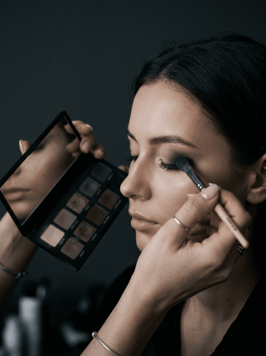 Professional makeup application