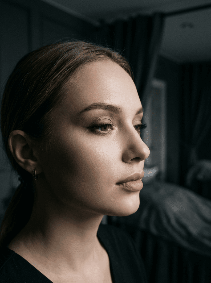 Natural luminous makeup