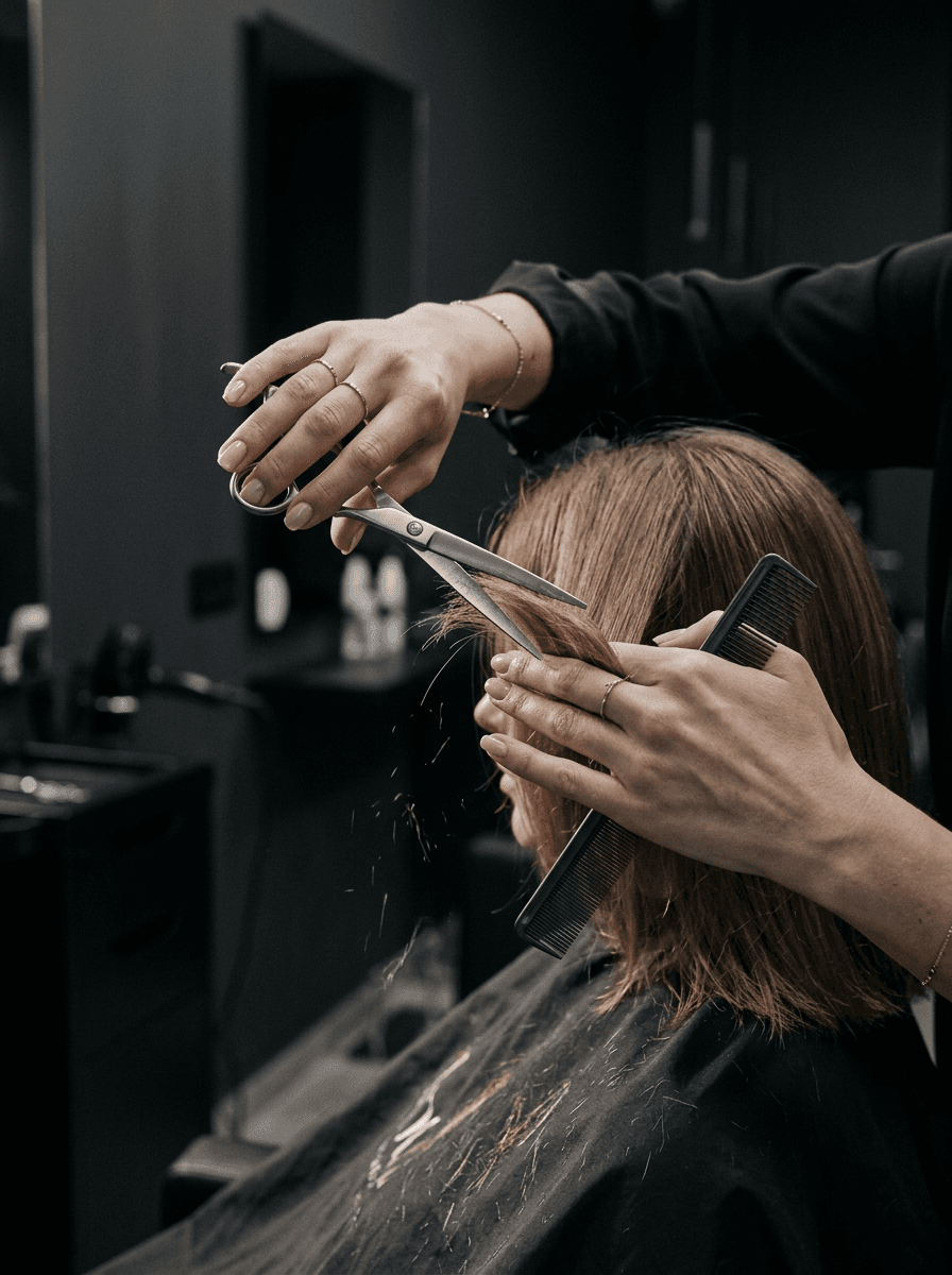 Tuns scurt în salon