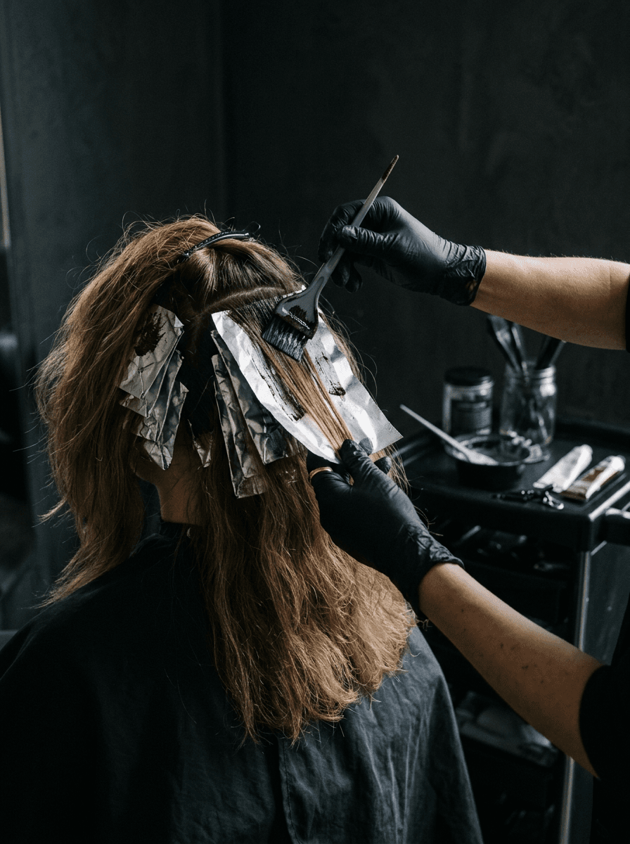 Aplicare vopsea cu folii