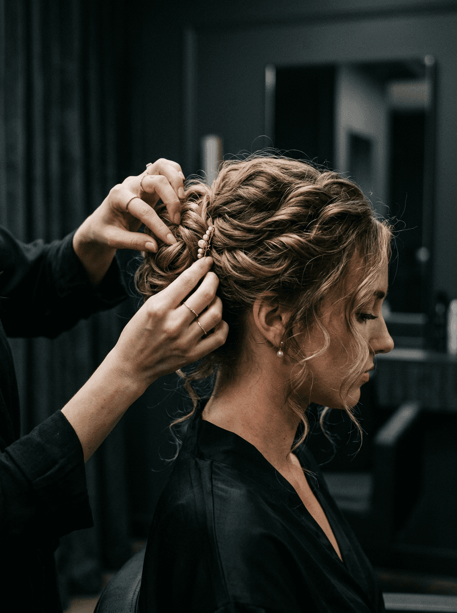 Aranjare coc împletit salon