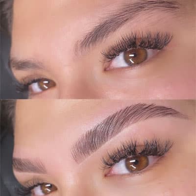 Laminare sprâncene - 4