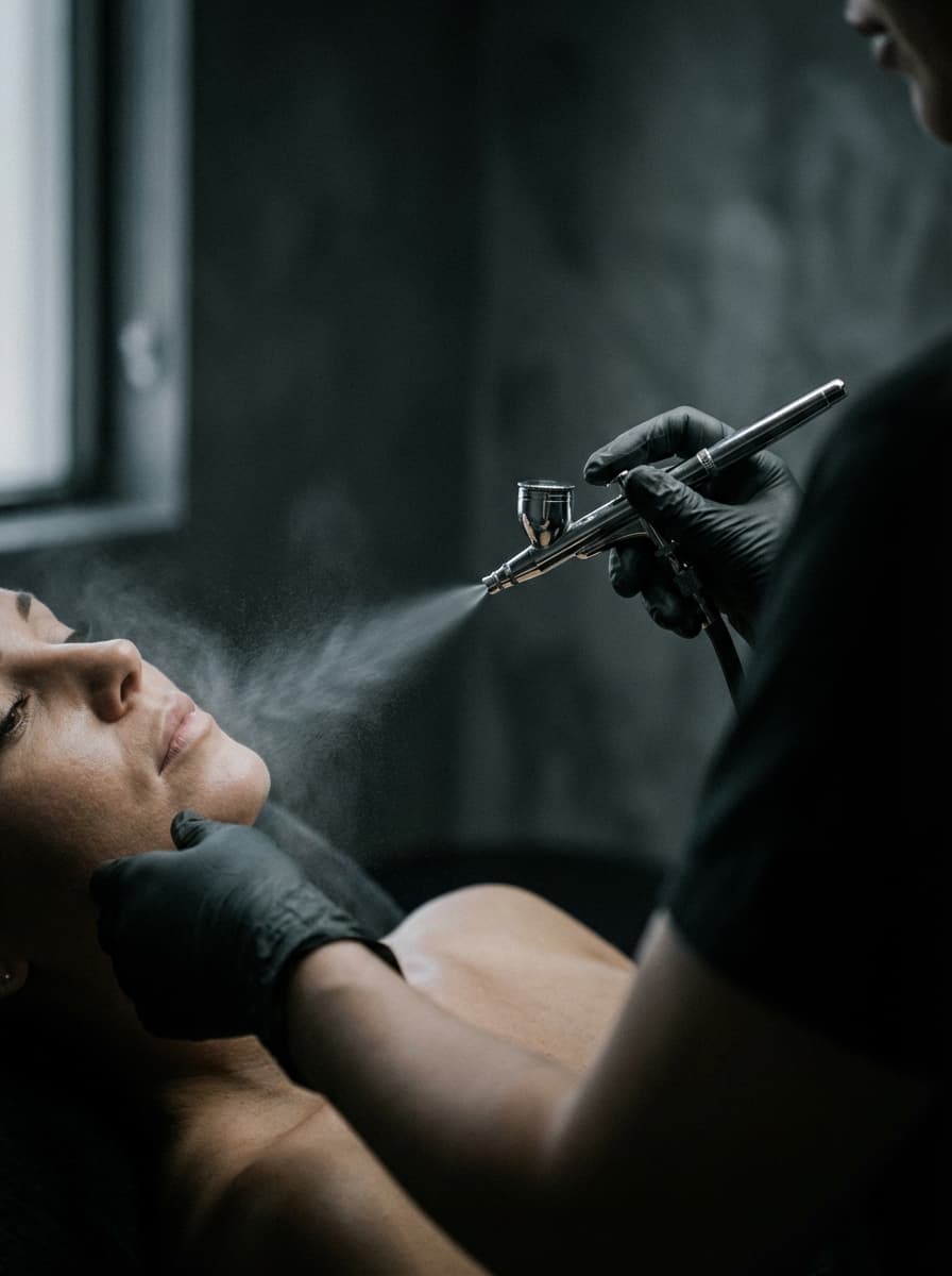 Oxigenare facială cu aerograf