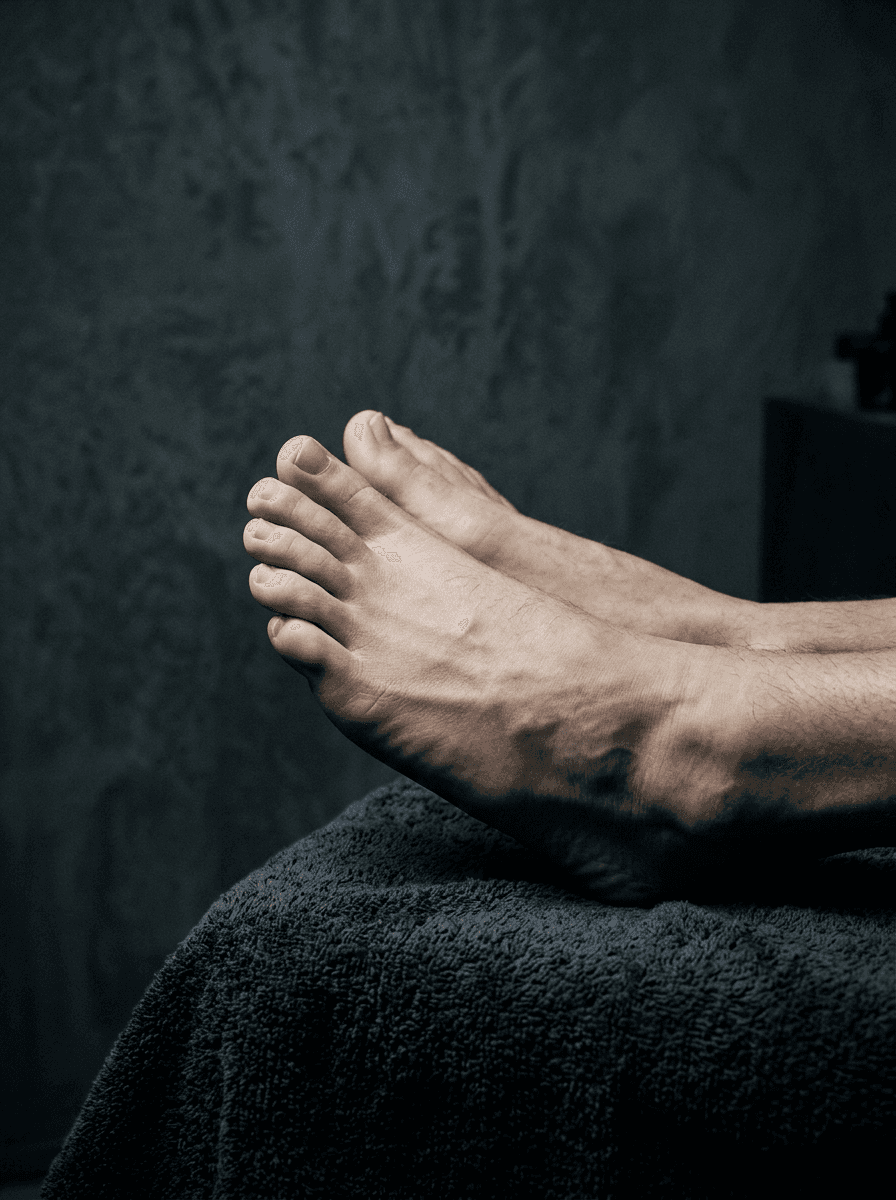 Picioare bărbătești îngrijite