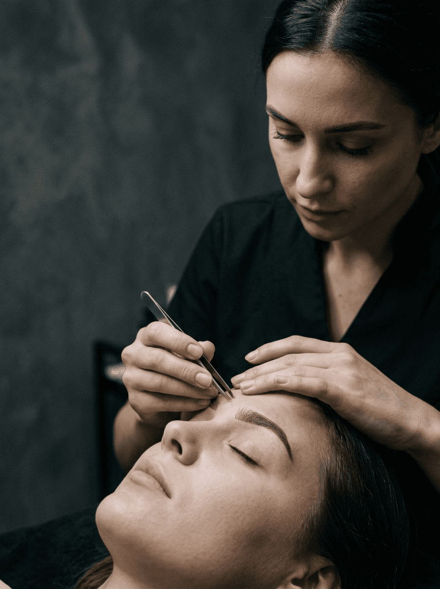 Pensat sprâncene profesional