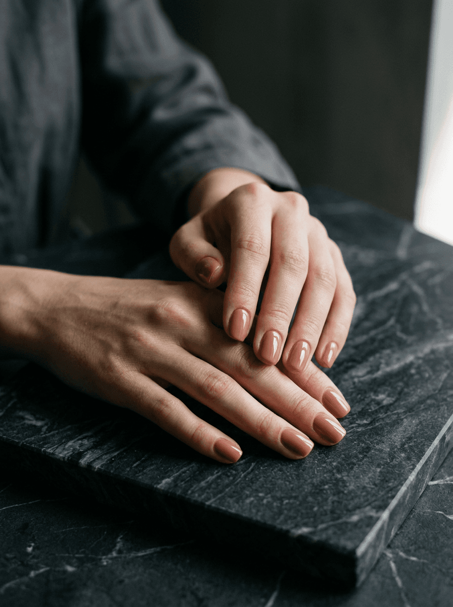 Manichiură cu finish natural