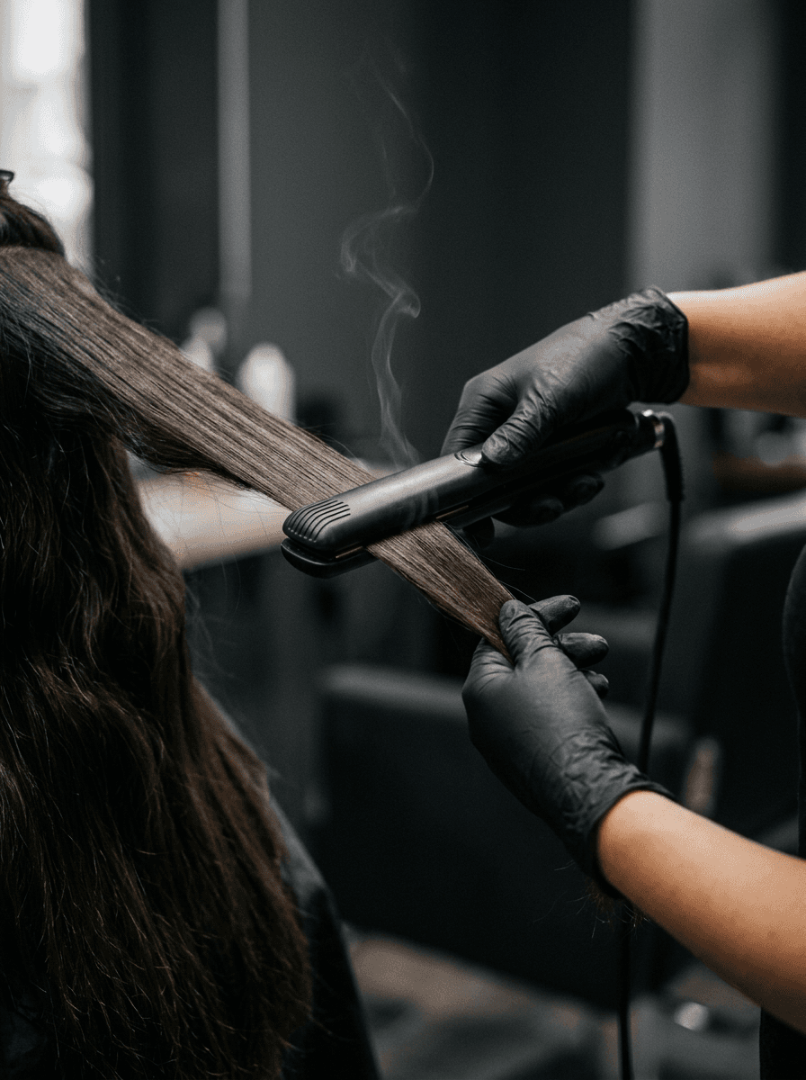 Sigilare keratină cu placă