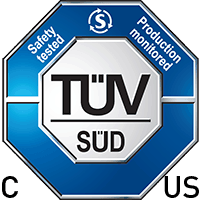 TÜV SÜD Safety tested Production Monitored certification
