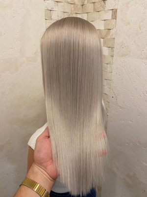 Păr vopsit ombré, șuvițe blond. 11 Par vopsit ombre suvite blond4