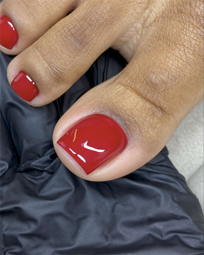 Pedichiură cu gel 8 pedichiura gel5